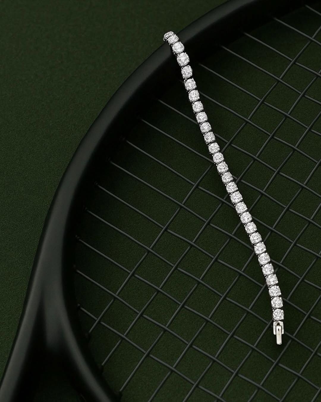 Diamond bracelet product close-up