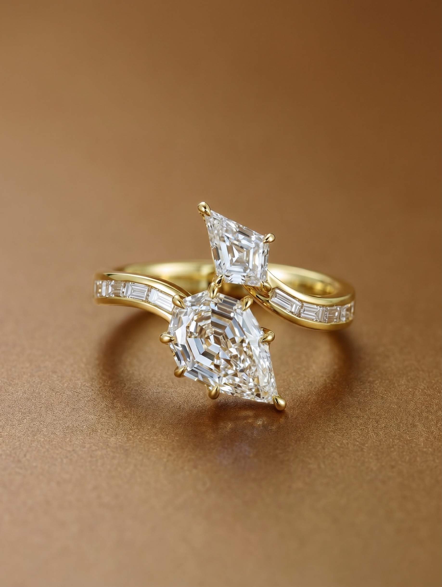 Diamond ring product close-up